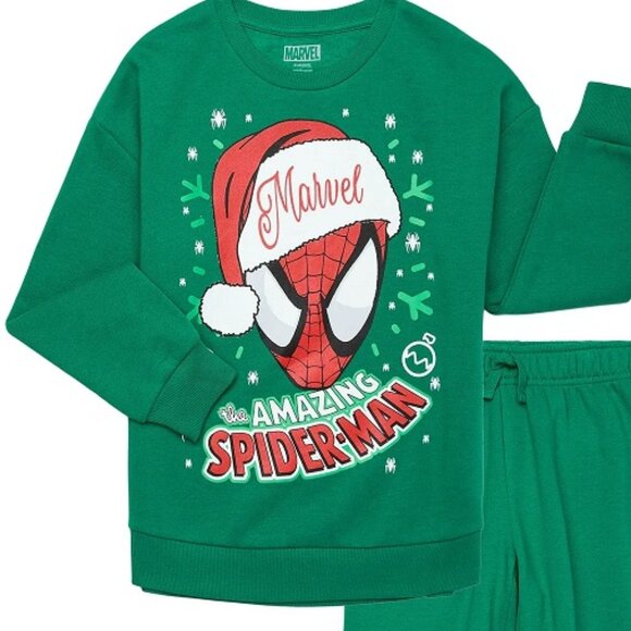 Marvel Amazing Spider-Man Spiderman Boys Sweatshirt & Joggers, Sizes 4-18 - NWT - Picture 2 of 5